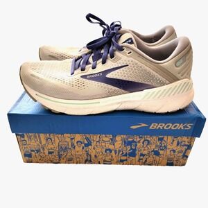 Brooks Adrenaline Womens GTS 22 Gray Blue Running Shoes Sneakers Sz 10 B